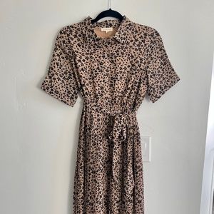 Bohme Floral Pleated Dress (Size S)